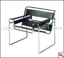 "Wassily" armchair, designed by Marcel Breuer.