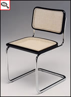 Cesca chair with Vienna straw texture - designed by Marcel Breuer.