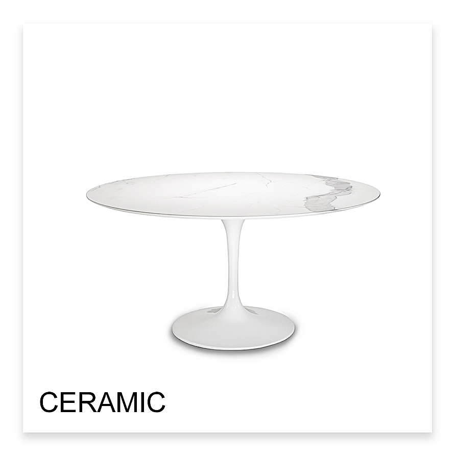 Eero Saarinen Tulip Table with ceramic top