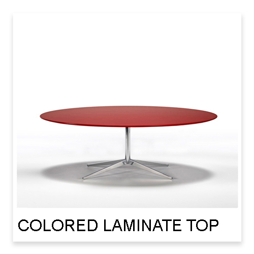 Florence Knoll Florence Table with coloured laminate top finish