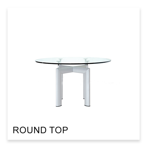 Lecorbusier Tube d’Avion Table with round top