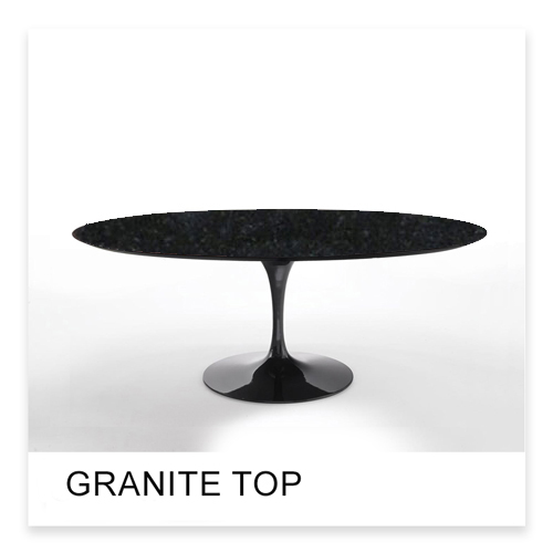 Eero Saarinen Tulip Table with granite top
